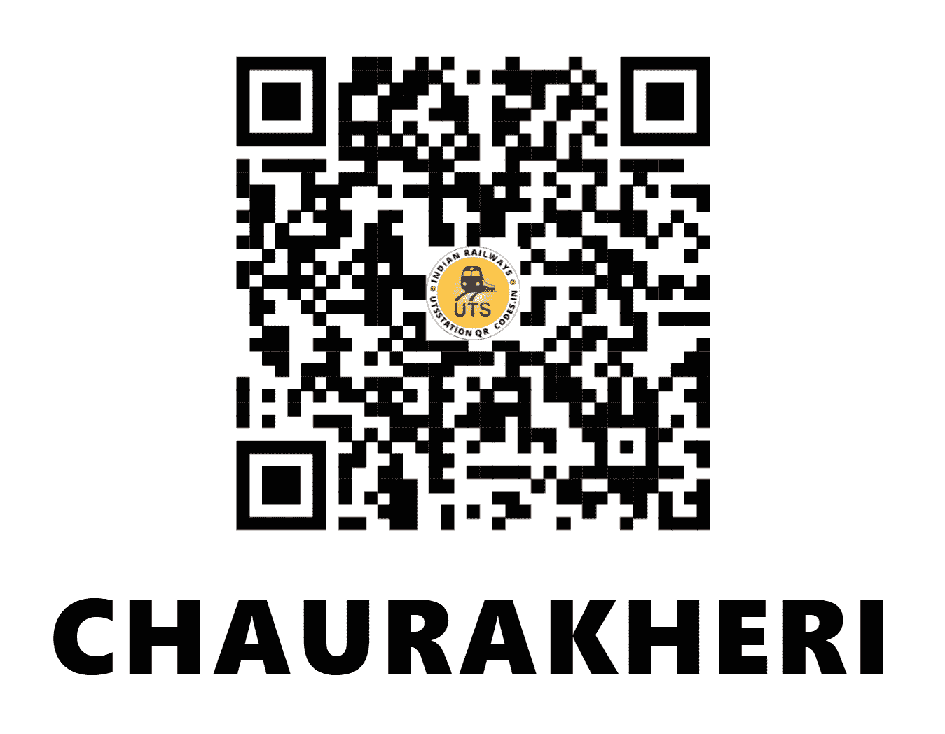 UTS QR Code for CHAURAKHERI - CRKR (WC - MADHYA PRADESH)